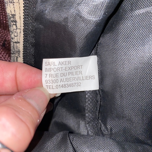 Handmade Paris Eiffel Tower French Romance Vintage Backpack With Keychain - Picture 7 of 8